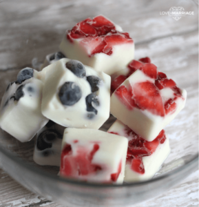 Patriot Yogurt Bites