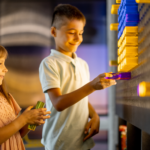 children at museum