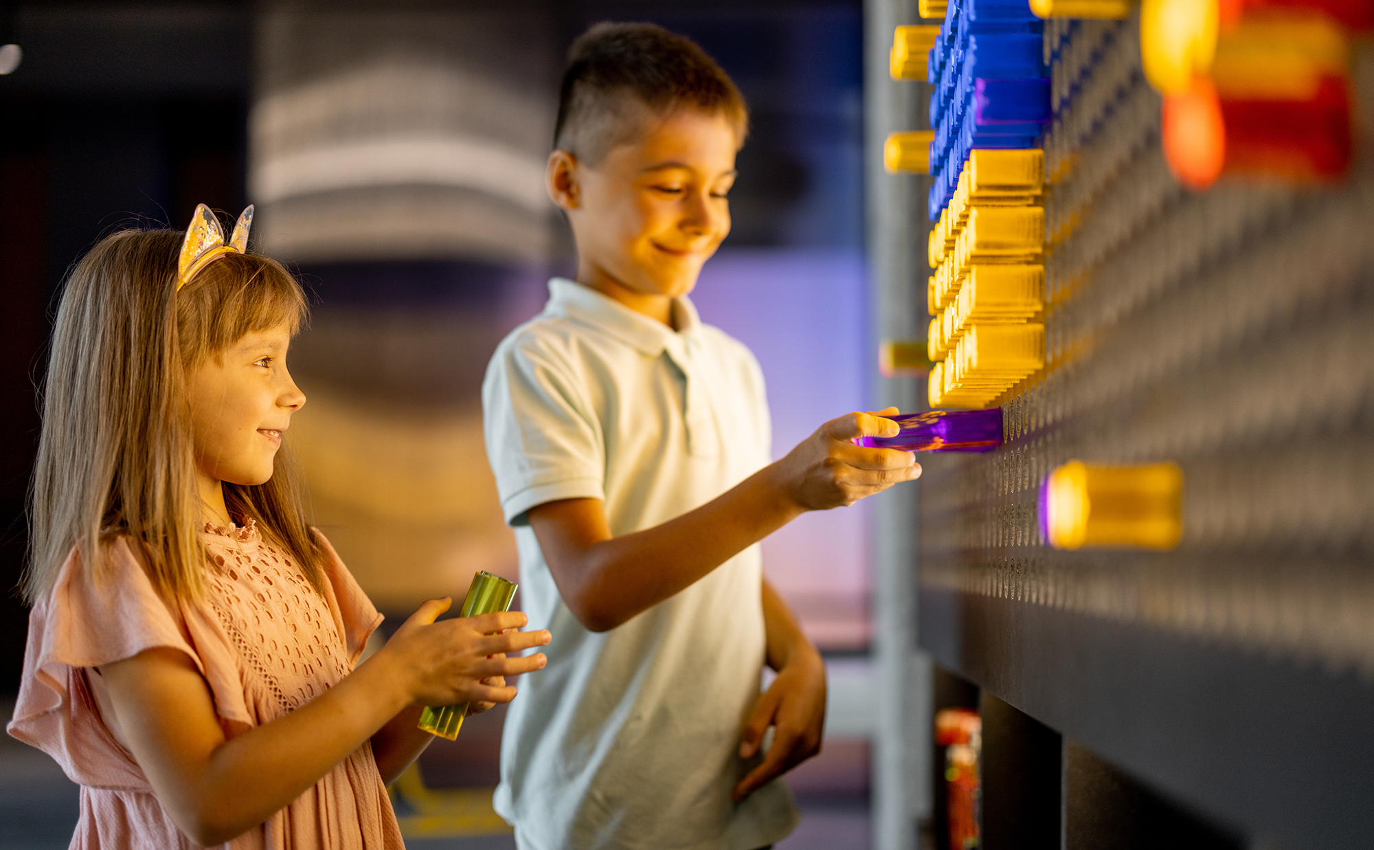 children at museum